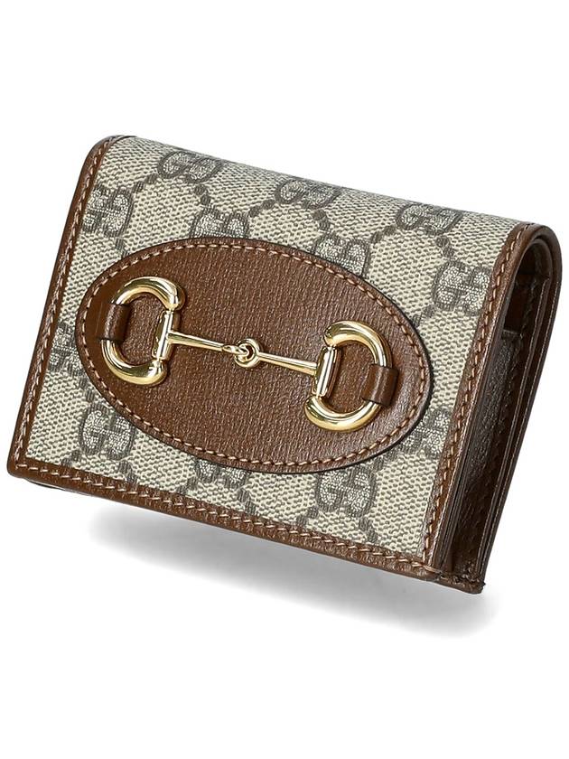 Horsebit 1955 Bifold Card Wallet Brown - GUCCI - BALAAN 2