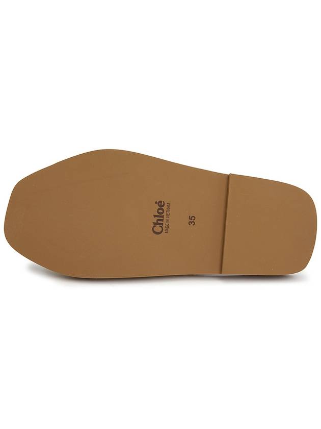 Woody Logo Flat Mule Slippers Green - CHLOE - BALAAN 6