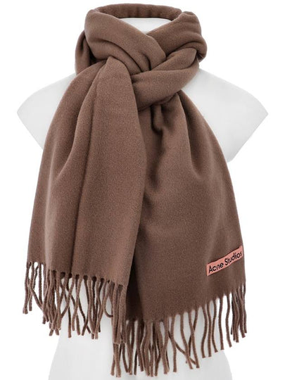 Wool Fringe Scarf Caramel Brown - ACNE STUDIOS - BALAAN 2