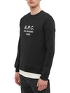 Rufus Embroidery Logo Sweatshirt Black - A.P.C. - BALAAN 3