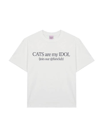 CATS ARE MY IDOL WHITE - ITZAVIBE - BALAAN 1