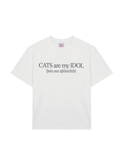 CATS ARE MY IDOL WHITE - ITZAVIBE - BALAAN 2