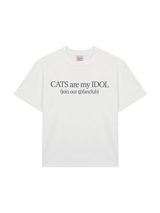 CATS ARE MY IDOL WHITE - ITZAVIBE - BALAAN 2