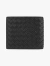 Intrecciato Weaving Half Wallet Black - BOTTEGA VENETA - BALAAN 9