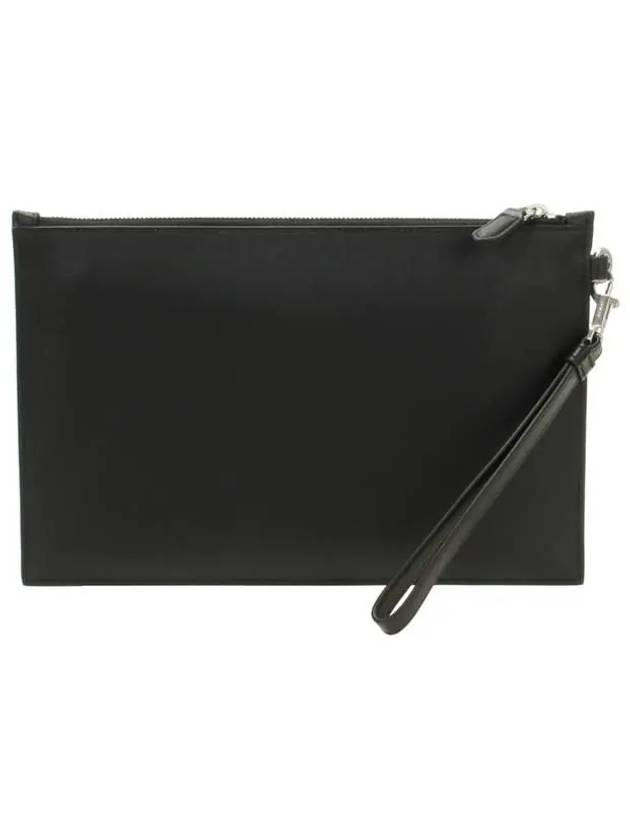 Hartland Leather Clutch Bag Black - BALLY - BALAAN 4