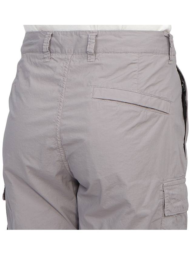 Light Stretch Cotton Bermuda Shorts Dust Grey - STONE ISLAND - BALAAN 9