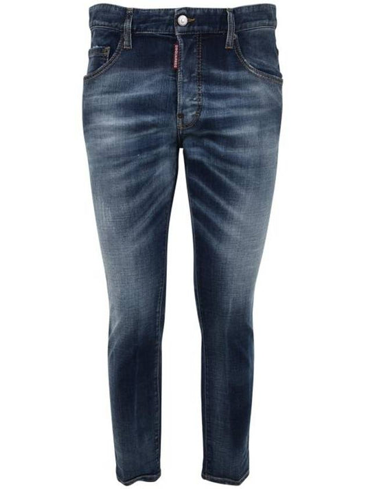 Wash Skater Jeans Navy Blue - DSQUARED2 - BALAAN 1