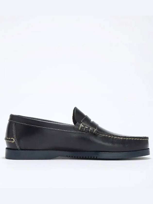 Coraux Leather Loafers Marine - PARABOOT - BALAAN 3