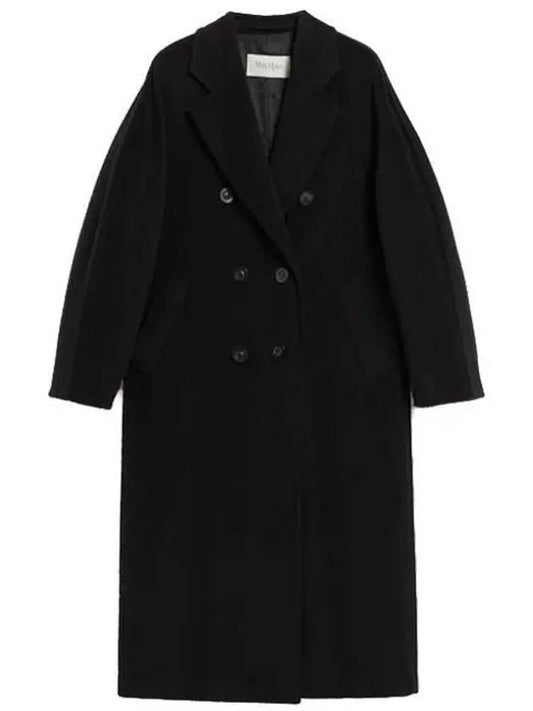 Madame Wool Double Coat Black - MAX MARA - BALAAN.