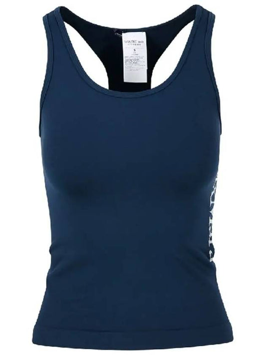 FORTUNA logo sleeveless top dark blue 2399460139 006 - MAX MARA - BALAAN 2