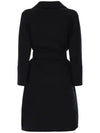 22FW ARONA Belted Wool Coat Black 90160129 013 - MAX MARA - BALAAN 3