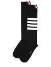 4 Bar Stripe Socks Black - THOM BROWNE - BALAAN 2