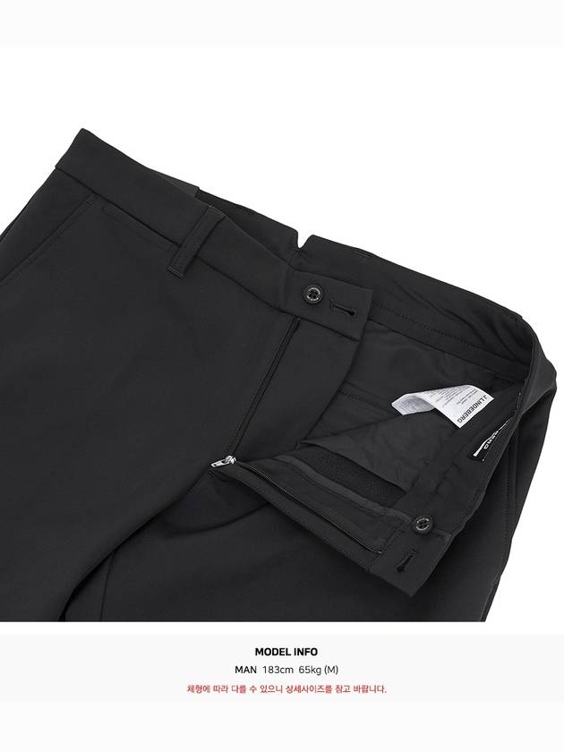 Ellott Bonded Fleece Straight Pants Black - J.LINDEBERG - BALAAN 11