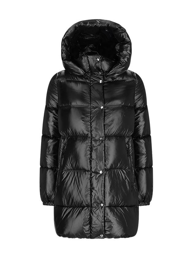 SHINY QUILTED DOWN JACKET WITH HOOD - ADD - BALAAN 1