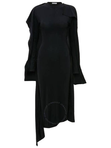 JW Anderson Long Sleeve Layered Asymetrical Dress, Brand Size 6 (US Size 2) - JW ANDERSON - BALAAN 1