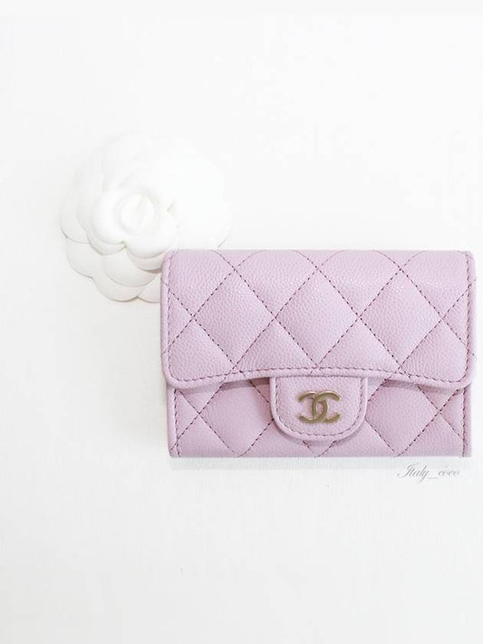 Workshop Collection Classic Flap Snap Zipper Caviar Card Wallet Light Pink Gold AP4096 B10583 NY558 - CHANEL - BALAAN 2