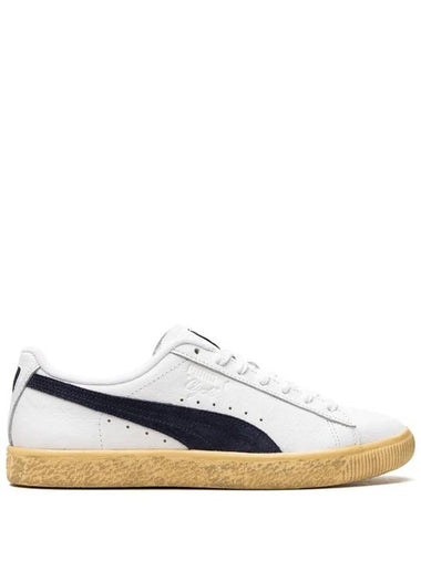 Clyde Vintage Leather Low-Top Sneakers White - PUMA - BALAAN 1