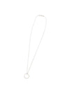 Ring Cubic Pendant Necklace Silver - MAISON MARGIELA - BALAAN 1