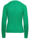 Embroidered Logo Pony Cable Knit Top Green - POLO RALPH LAUREN - BALAAN 3