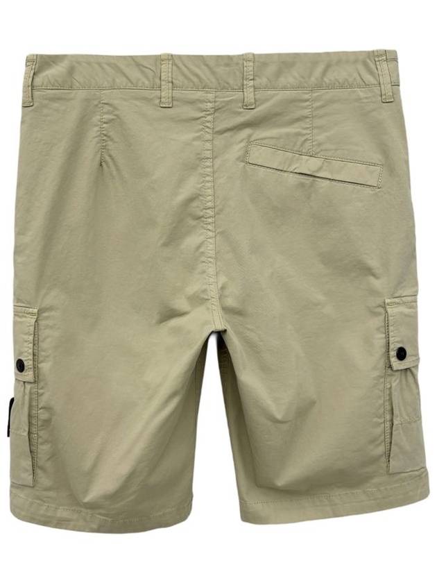 Wappen Cargo Bermuda Shorts Beige - STONE ISLAND - BALAAN 3