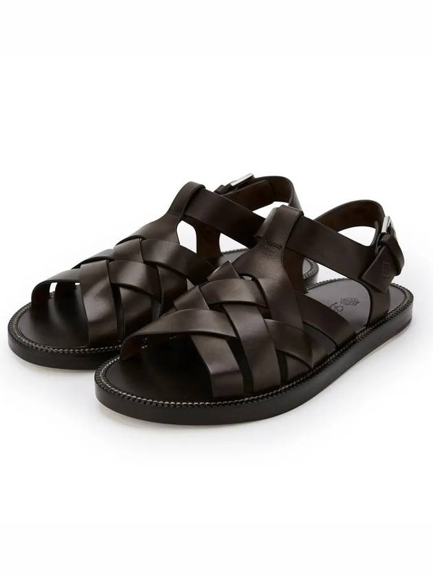 Kumihimo cage leather sandals FAN8704 - LORO PIANA - BALAAN 2