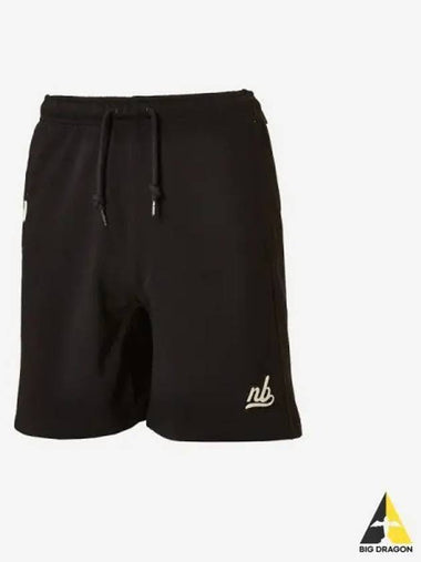 Uni NB Sports Club Shorts Black - NEW BALANCE - BALAAN 1