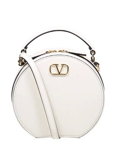 V Logo Signature Round Mini Bag Ivory - VALENTINO - BALAAN 2