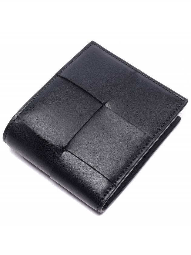 Intrecciato Cassette Half Wallet Black - BOTTEGA VENETA - BALAAN 6