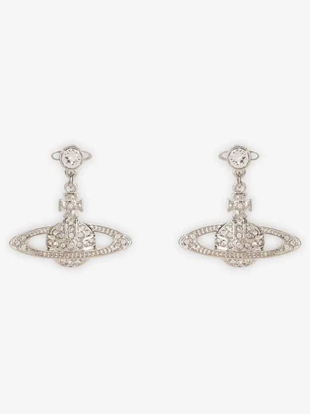 Mini Bas Relief Drop Earrings Silver - VIVIENNE WESTWOOD - BALAAN 3