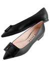 Women's Gometine Buckle Soft Leather Ballerina Flats Black - ROGER VIVIER - BALAAN 2