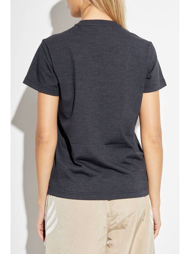 Y-3 T-shirt With Logo, Women's, Grey - Y-3 - BALAAN 4