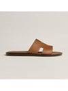 Izmir Leather Slippers Gold - HERMES - BALAAN 3