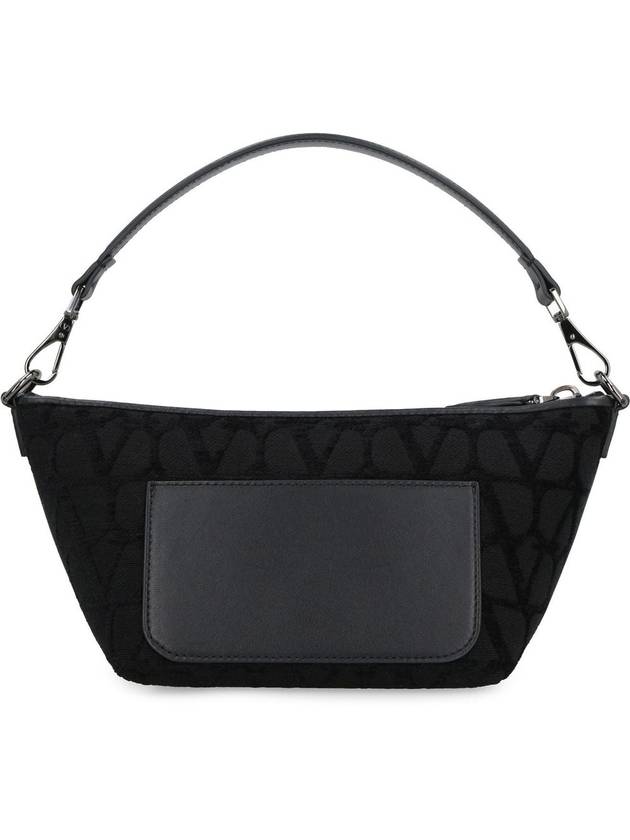 Iconographe Cotton Shoulder Bag Black - VALENTINO - BALAAN 4