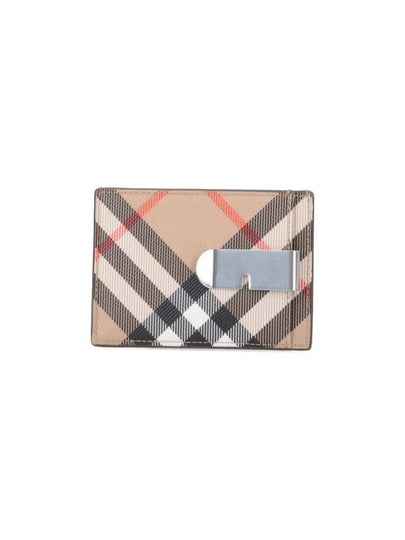 Check Card Wallet Beige - BURBERRY - BALAAN 2