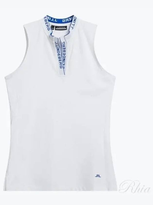 Leya Logo Tape Sleeveless White - J.LINDEBERG - BALAAN 2