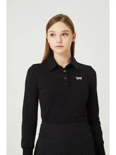 Women s Basic Collar Long Sleeve T Shirt PHFPW210421 Domestic Product GQ4V23080207466 - PXG - BALAAN 1