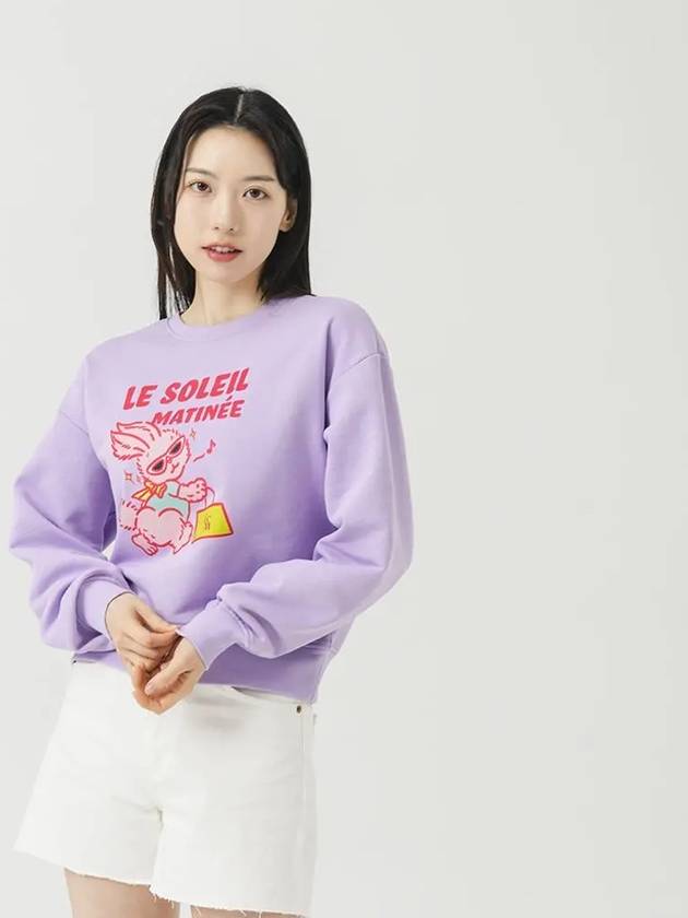 Brushed Options Shopping Rabbit Sweat Shirts LAVENDER - LE SOLEIL MATINEE - BALAAN 4