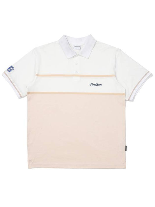 Marlbon Script Polo T-Shirt WHITE MAN M3221PTS23WHT - MALBON GOLF - BALAAN 2