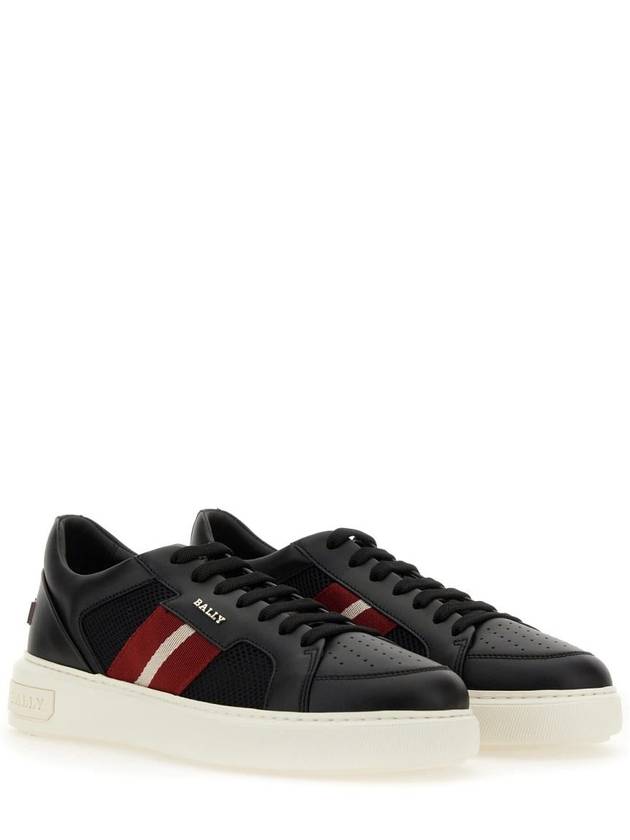 Melys Leather Low Top Sneakers Black - BALLY - BALAAN 3