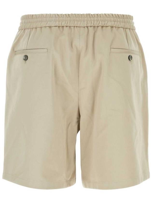 Cotton Chino Shorts Beige - AMI - BALAAN 3