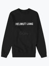 Core Crew Neck Logo Sweatshirt Black - HELMUT LANG - BALAAN 2