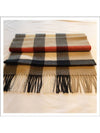 Check Fringe Cashmere Muffler - BURBERRY - BALAAN 2