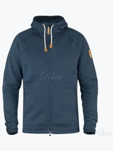 Ovik Fleece Hoodie Navy 89516 560 W Deep Forest - FJALL RAVEN - BALAAN 1