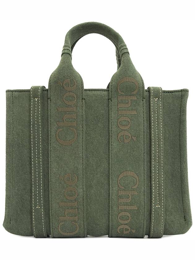 Small Woody Tote Bag Green - CHLOE - BALAAN 5