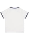 Logo V-neckline Short Sleeve T-Shirt White MMCSS24ST2WH - MACKY - BALAAN 3