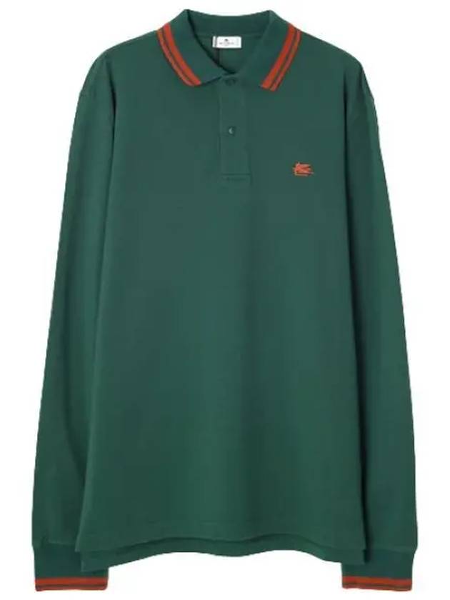 Pegaso polo long sleeve t shirt men s collar - ETRO - BALAAN 1