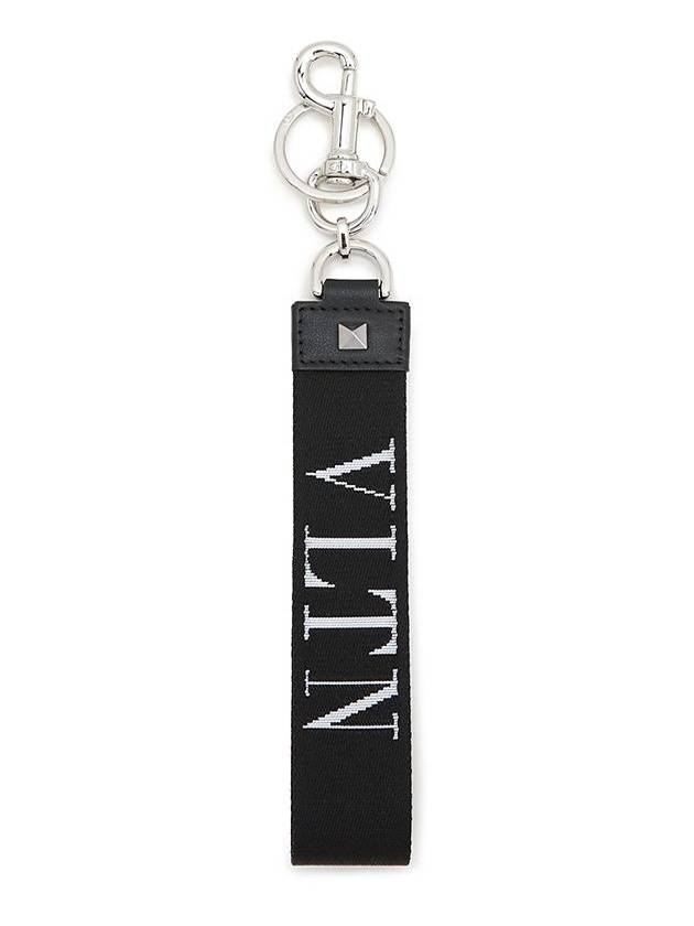 logo strap key holder black - VALENTINO - BALAAN.