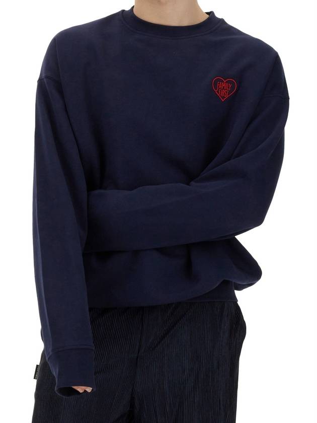 SWEATSHIRT WITH HEART EMBROIDERY - FAMILY FIRST - BALAAN 4