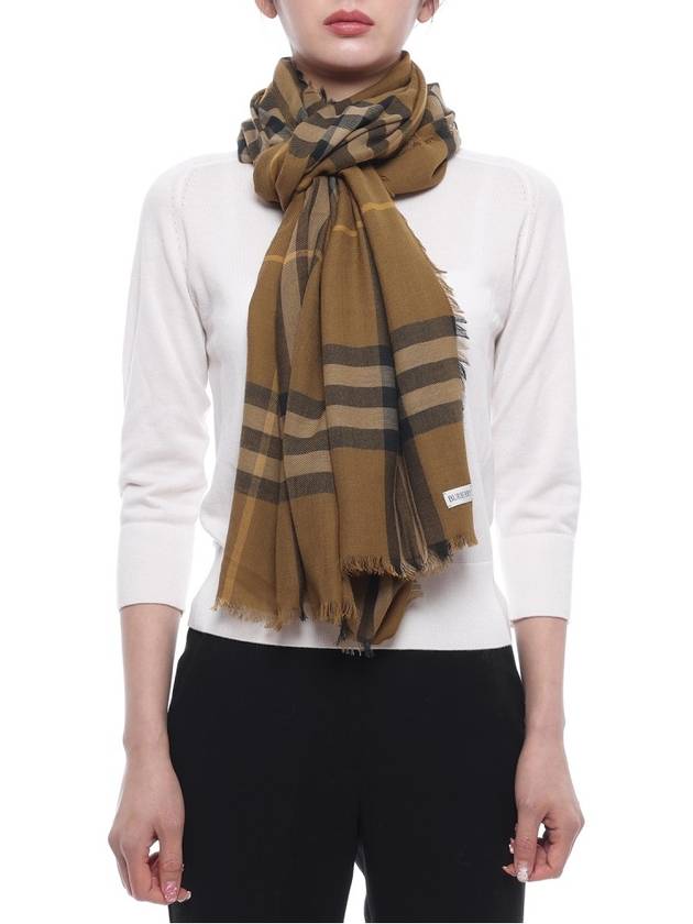 Check Lightweight Wool Scarf Nest - BURBERRY - BALAAN 4