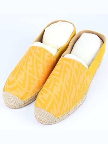 FF fabric espadrille yellow 9 280 - FENDI - BALAAN 1